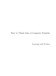 How to Think Like a Computer Scientist