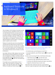 Keyboard Shortcuts in Windows 8