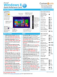 Windows 8 quick guide