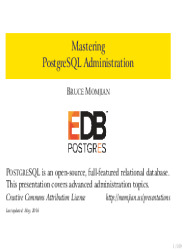 PostgreSQL Administration