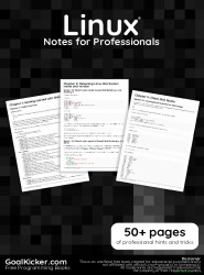 Linux commands Notes for Professionals