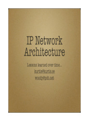 IP Network Architecture