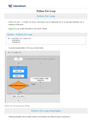 Python For Loop free PDF