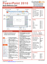 Quick guide to PowerPoint 2010