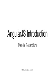 Introduction to AngularJS