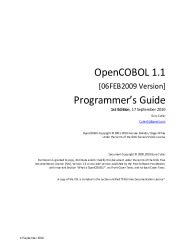 OpenCOBOL Guide for programmers