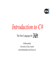 Introduction to Csharp
