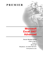 Microsoft Excel 2007 Advanced - Tutorial