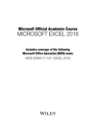 Microsoft Excel 2016 Academic Course