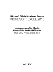 microsoft office specialist excel pdf 2016 tutorial