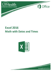 Excel 2016 Math with Dates and Times