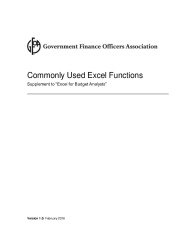 Commonly Used Excel Functions