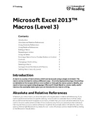 VBA Excel 2010, 2013 and 2016 Tutorial in PDF