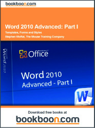 Word 2010 advanced part 1