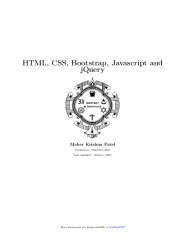 HTML, CSS, Bootstrap, Javascript and jQuery in PDF