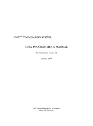 UNIX Programmer's manual
