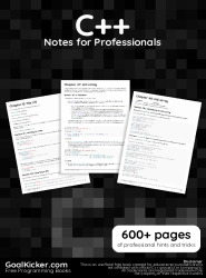 C++ programming tutorial for professionals