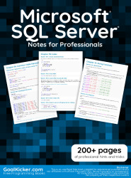Microsoft SQL Server ebook for professionals