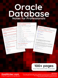 Oracle database tutorials for professionals