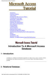 Microsoft Access Tutorial