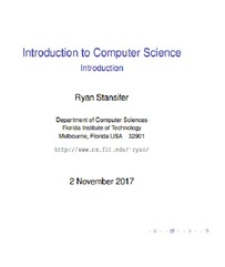 Introduction to Computer Science