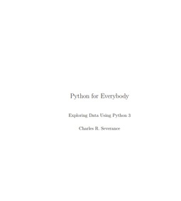 Python for Everybody