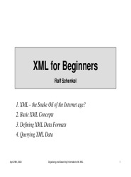 XML for the beginners