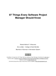 97 Things Every Project Manager Should Know: Collective Wisdom from the Experts