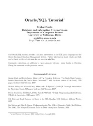 Introduction to Oracle