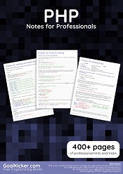 PHP Notes for Professionals