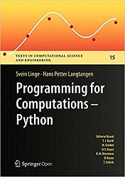 Programming for Computations - Python: A Gentle Introduction to Numerical Simulations with Python