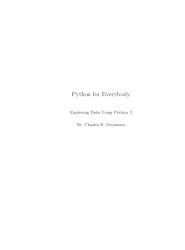 Python for Everybody: Exploring Data in Python 3