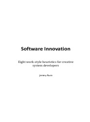 Software Innovation: Eight Work-style Heuristics for Creative System Developers