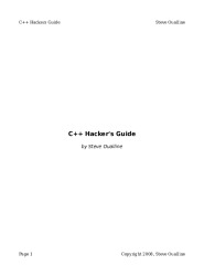 The C++ Hackers Guide